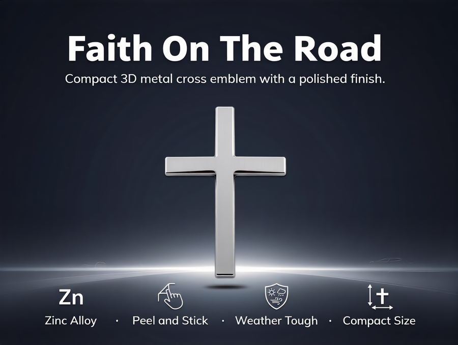3D Metal Cross Car Emblem