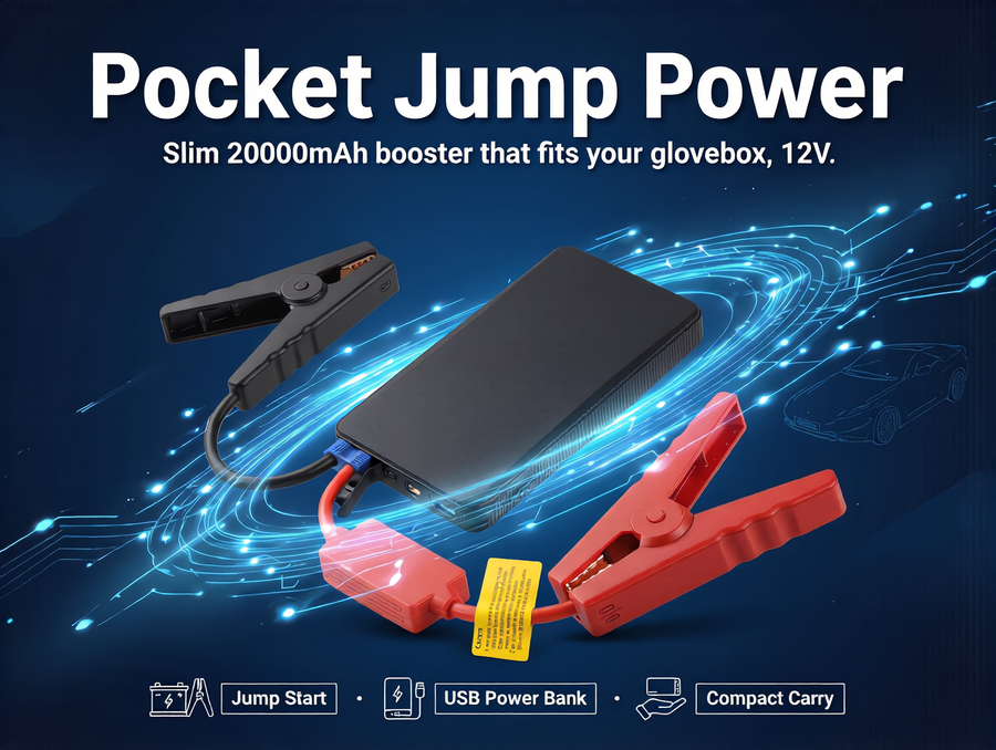 Slim Jump Starter 20000mAh Power Bank